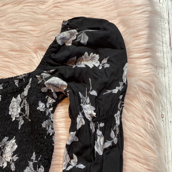 MOTEL ROCKS Velina Smocked Long Sleeve Top sz XS - Picture 5 of 11